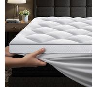 Autsel 3D Topper 150x200cm Topper Viscoelastico in Granuli di Schiuma 1000GSM Sobrecolchon Cubre Colchón Protector de Colchón Suave y cómodo