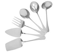AUTSUPPL 1 Juego juego de cubiertos inoxidable cocinando cuchara irrompible tenedores acero inoxidable Silverware inoxidable Vigera inoxidable Plata