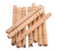 AUTSUPPL 10 Asas de Madera Redondas para Abanico, Accesorios de Baile Portátiles y Fáciles de Llevar, Diseño Compacto para Uso en Competencias y Actividades Móviles