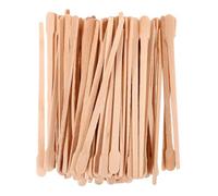 AUTSUPPL 100 Aplicadores de Cera Corporal de Madera 8.9X0.5 CM Palitos para Depilación Práctica y Cómoda para Eliminar Vello en Cuerpo y Nariz