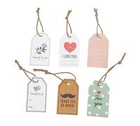 AUTSUPPL 100piezas Etiquetas Colgantes De Agradecimiento Con Mensajes Para Cumpleaños Tarjetas Pequeñas Decorativas Cuerda Diseño Creativo Para Envíos Sorpresa