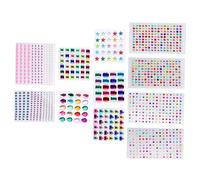 AUTSUPPL 11Hojas Pegatinas de Diamantes de Imitación para Manualidades Autoadhesivas Brillantes para Decoración de Aplicación Residuos