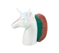 AUTSUPPL 1pieza Brocha De Maquillaje Unicornio Para Mujer Pincel De Polvo y Base De Maquillaje Diseño Creativo Blanco