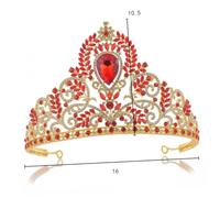 AUTSUPPL 1pieza Crown Rhinestone Tiara Barroca Para Mujeres y Novias Accesorio Elegante De Fiesta y Cumpleaños Diseño y Plata