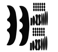 AUTSUPPL 2 Juegos Almohadillas de Repuesto, Espuma Negra | Kit con Múltiples Piezas y Parche de Gancho y Bucle, Adhesión Fuerte, para Mtb y Casco Integral
