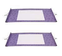 AUTSUPPL 2 Pergaminos Mini Azules para Caligrafía y Pintura, Material Compuesto Fácil Colgado y Lenta Infiltración, Ideales para Escritura y Pintura Infantil