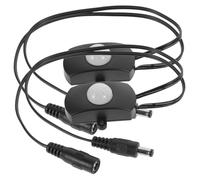 AUTSUPPL 2 piezas Controlador LED Sensor Movimiento Pir Interruptor Automático Presencia Humana Detector Infrarrojo para Iluminación Pack con Conector Dc