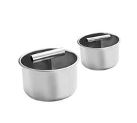 AUTSUPPL 2 Piezas Fabricante De Albóndigas Máquina De Albóndigas Manual De Cocina Multifuncional Acero Inoxidable Plata Reutilizable