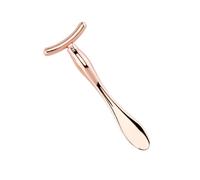 AUTSUPPL 2 piezas Mini Espátula para Mascarilla Facial y Masajeador de Ojos de Aleación de Zinc Color Rosa Dorado Diseño Compacto y Portátil para Mejorar la Absorción de Crema y Reducir