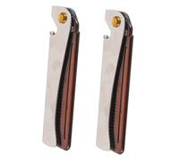AUTSUPPL 2 piezas Peine Metálico Plegable para Hombre Peine Compacto de Viaje con Abrebotellas Herramienta Multifunción para Cuidado de Cabello y Portátil