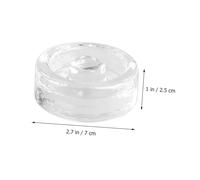 AUTSUPPL 2 Piezas Pesas de Vidrio para Fermentación con Tapas Anchas Reutilizables Peso para Tarros de Mason Fácil Agarre para Masa Madre y Yogurt Cocina