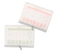 AUTSUPPL 2 piezas Planificador Semanal sin Fecha con Encuadernación Organizador de y Hábitos para Estudiantes Cuaderno de Planificación y Lista de Tareas Verde y Azul