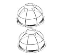 AUTSUPPL 2 Piezas Protector de Sensor de Humo Redondo Transparente Resistente Antiexplosión para Detector Seguridad Hogar Comercial