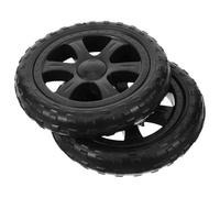 AUTSUPPL 2 Piezas Räder de Plástico para Carrito de Compras Plegable Capacidad de Carga Fuerte y Estabilidad, Ruedas de Repuesto para Carrito de Supermercado Agujero de 8mm