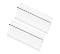 AUTSUPPL 2 Piezas Tiradores para Estores Enrollables Blancos Pinzas R Transparentes sin Cuerda para Persianas Agarre para Elevación de Cortinas Ventanas y Oficinas