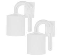 AUTSUPPL 2 Piezas Tope de Puerta Sujeta Puertas Seguro para Mascotas Protector de Mano Blanco Antichoque Barrera de Seguridad Fácil de Colocar