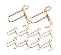 AUTSUPPL 20 Piezas Anillos de Metal Reutilizables para Mujer Clips para Manicura Francesa y Decoración de Uñas Ajustable para Dedos