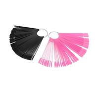 AUTSUPPL 200 Piezas Paleta de Uñas Abanico para Exhibición de Colores Palitos para Práctica y Organización de Esmaltes para Salones y Arte de Uñas