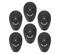 AUTSUPPL 3 Pares Orejeras para Teñir el Cabello de Silicona Negra, Cubre Orejas Antideslizantes, para Peluquería y Uso Personal en Casa