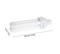 AUTSUPPL 4 Piezas Bombilla 4 Pines de Doble Tubo Fluorescente Compacta de 13w Enchufe de 2 Pines, Luz Cómoda y Alta Resistencia para Lámpara LED de Plástico y Vidrio