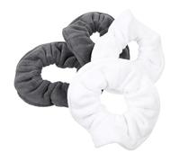 AUTSUPPL 4 piezas Unidades Coleteros de Microfibra Ultra Absorbentes Suaves y Elásticos para Mujer Gomas de Pelo Resistentes y Cómodas Colores y Gris