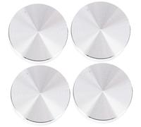 AUTSUPPL 4Piezas Adaptadores de Disco Redondo de Aluminio para Mesa de Almohadillas Antideslizantes para Superficies de Vidrio Accesorios para Mesas de Té