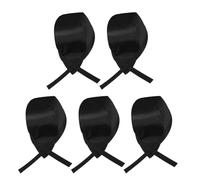 AUTSUPPL 5 Piezas Gorro de Cocinero Negro de Algodón para Restaurante, Diseño Clásico y Profesional Que Previene la Contaminación y Caída del Cabello en Cocina