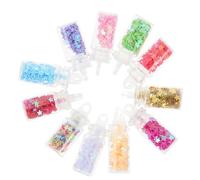 AUTSUPPL 50 Piezas de Colgantes Estrella de Vidrio y Plástico para Hacer Pendientes y Collares, Accesorios para Manualidades Varios Colores Color Aleatorio