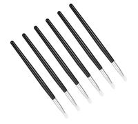 AUTSUPPL 6 piezas Pinceles de Silicona para Labios y Maquillaje Facial Aplicadores Reutilizables Compactos y Portátiles Suaves y Duraderos para Uso Profesional y Doméstico