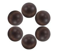 AUTSUPPL 6 Piezas Tapón Redondo de Botella de Perfume, Tapones Redondos para Frascos de Perfume, Madera, 15 Dientes, Marrón, Ajuste Seguro, Instalación Fácil, Portátil, para Eventos
