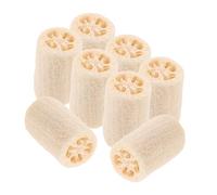 AUTSUPPL 8 Piezas Esponjas de Luffa Natural Esponjas Exfoliantes para Baño y Ducha para Cuerpo Rostro y Limpieza de Cocina Secado Rápido y Suave