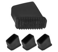 AUTSUPPL Almohadillas para Pies de Escalera Plegable 4 Piezas 2X4 CM Base Negra Densa Protección Antideslizante para Suelos Alfombrados y Cerámicos