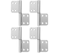 AUTSUPPL Bisagras de Puerta Desmontables de Aluminio para Baño y Aseo 4 Piezas Pequeñas Bisagras de Bandera Extraíbles Interior para Puertas Tradicionales Soporte Elevable para Reparación