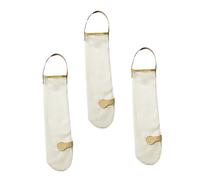 AUTSUPPL Bolsa de Malla Color Aleatorio para Verduras y Frutas Reutilizable Buena Resistencia Química de Poliéster Beige y Alta Flexibilidad Pack de 3 para Almacenamiento en Cocina