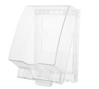 AUTSUPPL Caja de Enchufe Tipo 86 ABS Cubierta Protectora Antisalpicaduras Tamaño Aumentado para Exteriores Bloqueo Apta para Baño y Cocina Protección Duradera para Enchufes Eléctricos