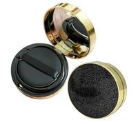 AUTSUPPL Cajas de Polvos Sueltos con Borlas 2 Unidades 15g Caja Acolchada Recargable para Maquillaje Viajes Estuche Compacto con Esponja para Polvos Fijadores