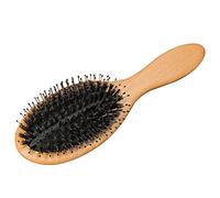 AUTSUPPL Cepillo De Paleta De Cerdas De Jabalí Para Mujer 1 Unidad Tamaño Grande Redondo Masajeador De Cuero Cabelludo Para Cabello Seco y Húmedo Uso Personal y Profesional