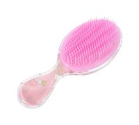 AUTSUPPL Cepillo de Pelo Pequeño para Niña 1 Unidad Ovalado Transparente Cerdas Suaves Desenredante Masajeador Cabello Mojado y Seco Uso Diario