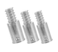AUTSUPPL Conector de Punta de Rosca Metálica para Mango de Escoba y Fregona, Aleación de Aluminio Resistente, Kit de 3 Piezas Compatible Postes de Limpieza para Uso Doméstico y Comercial
