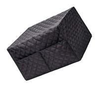AUTSUPPL Cubierta Protectora para Microondas, Cubre Microondas, Negro, Tafetán y Algodón Pp, Bolsillo Frontal, para Cocina y Protección Polvo