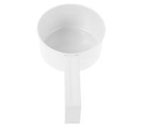 AUTSUPPL Cuchara Medidora de Hierro White para Polvo de Lavandería y Cereales, Diseño Sola Pieza con Gancho para Colgar en Uso Doméstico