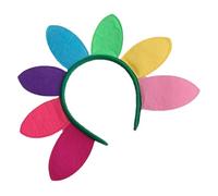AUTSUPPL Diadema De Girasol Colorida Para Mujer 1 Unidad Diseño De Pétalos Vibrantes Para Fiestas Halloween y Carnaval Accesorios Para Cabello Festivos