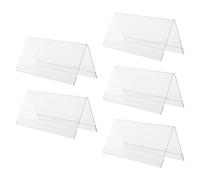 AUTSUPPL Estante de Exhibición de Nombres Acrílico Transparente Doble Cara 4.72X2.55X2.36 Pulgadas para Asientos en Conferencias y Eventos Corporativos