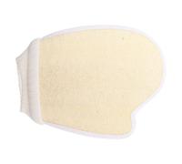 AUTSUPPL Guante Exfoliante Corporal de Doble Cara de Lufa Natural Beige Toallita de Baño Exfoliante para Limpieza Profunda y Depurador de Espalda Accesorio de Baño para Uso Diario