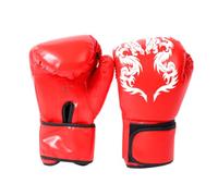 AUTSUPPL Guantes de Boxeo de PU Guantes de Entrenamiento de Boxeo Rojos Diseño Ergonómico Reducen el Riesgo de Lesión para Adolescentes