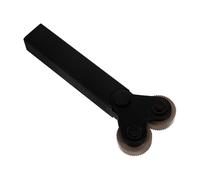 AUTSUPPL Herramienta de Moleteado para Torno Rodillo Doble de Acero Rueda Moleteada de 15 MM para Corte y Estampado Metálico Herramienta Práctica para Torneado y Mecanizado