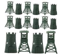 AUTSUPPL Juego de 10 Mini Modelos Militares de Plástico Decoración Realista para Juguetes de Soldaditos y Escenarios Accesorios para Fotografía y Colección