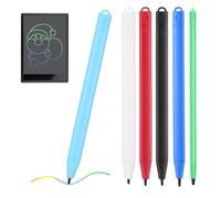 AUTSUPPL Juego de 6 lápices para pizarra LCD, lápices de colores de plástico, ergonómicos, para niños para pintar y escribir en tablero de dibujo LCD, seguros y cómodos