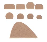 AUTSUPPL Juego de 9 Moldes Reutilizables para Asas de Tazas de Cerámica Herramienta Manual de Tablero MDF para Moldear Mangos Accesorios para Bricolaje y Manualidades Cerámicas