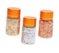 AUTSUPPL Kit de Botes de Escamas Metálicas Doradas para Decoración de Uñas Láminas Fáciles de Usar para Manicura DIY Almacenamiento Práctico para Salones y Uso Casa